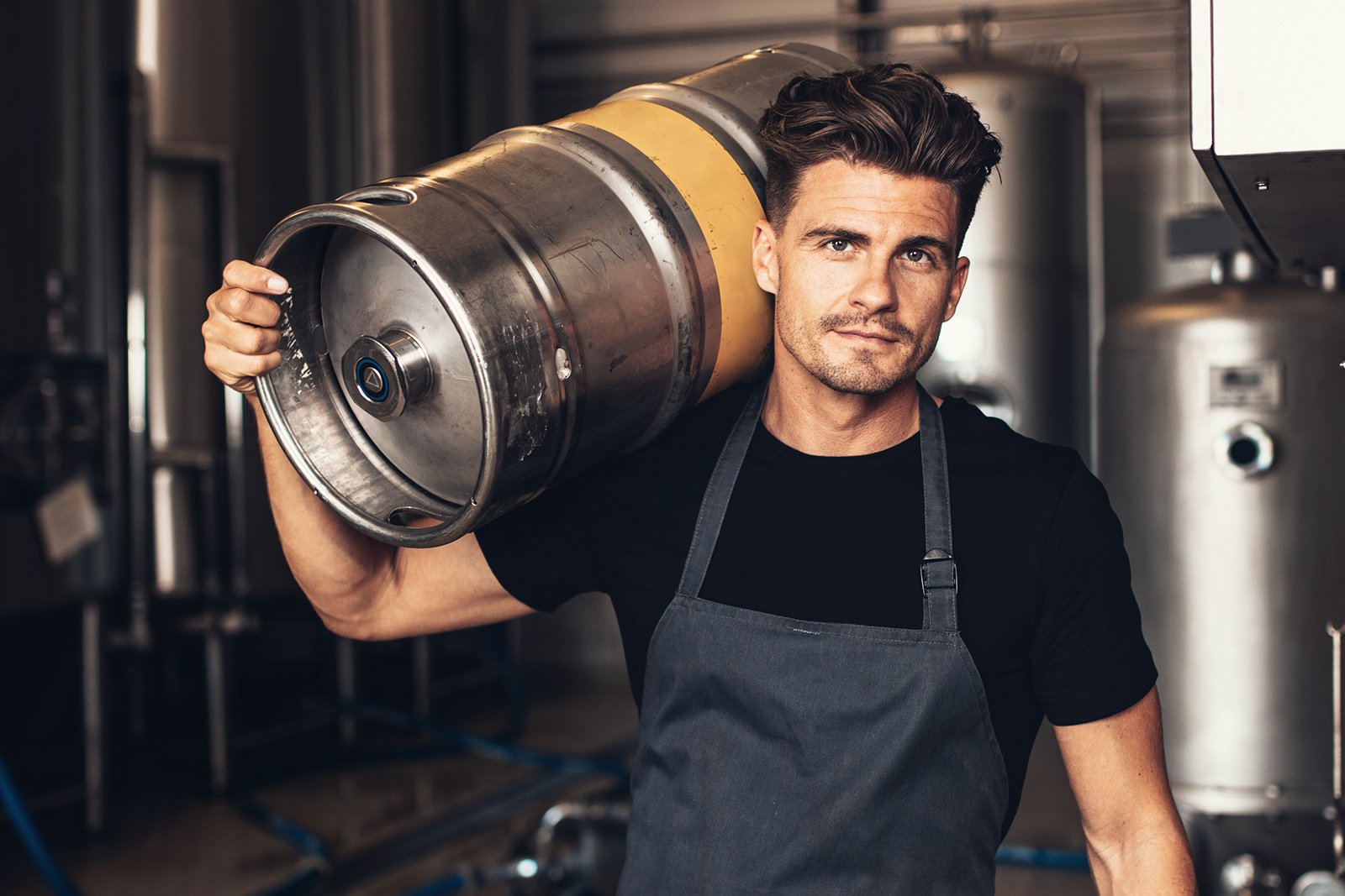 Tireuse à bière en fonctionnement
